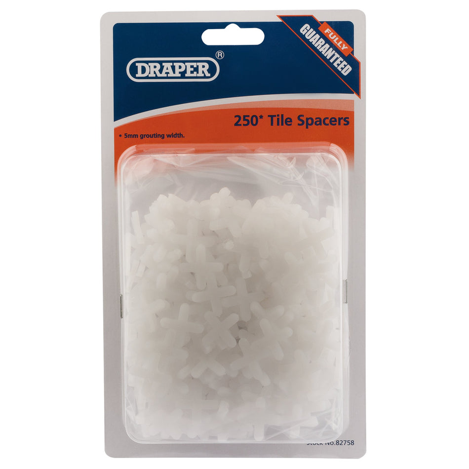 Draper 82758 Tile Spacers, 5mm (Approx 250)