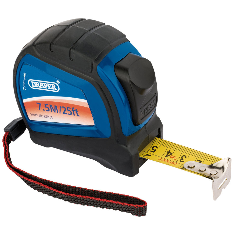 Draper 82824 Draper Expert Measuring Tape, 7.5m/25ft