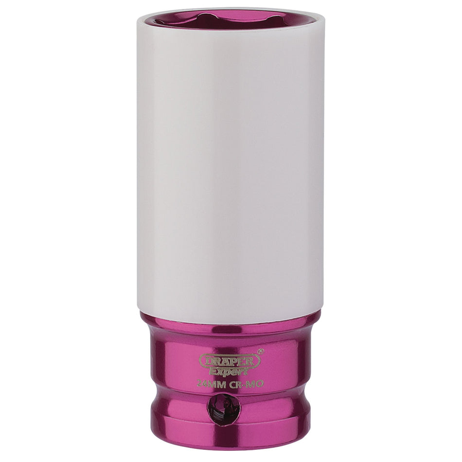 Draper 83059 1/2" Sq. Dr. HI-TORQ® Wheel Nut Socket for Alloy Wheels (24mm)