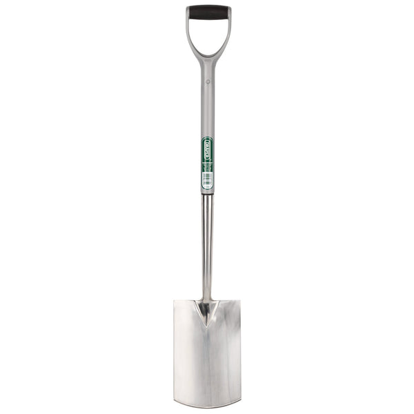 Draper 83754 Extra Long Stainless Steel Garden Spade with Soft Grip