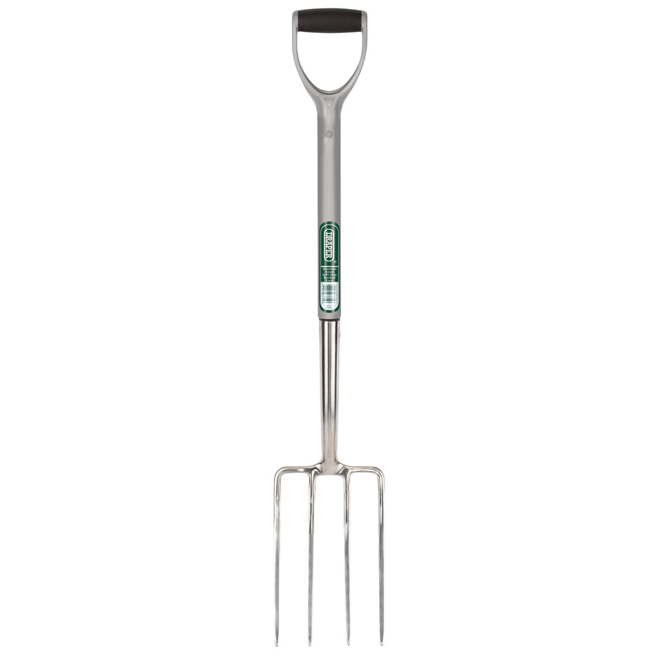 Draper 83755 Stainless Steel Garden Fork with Soft Grip Handle