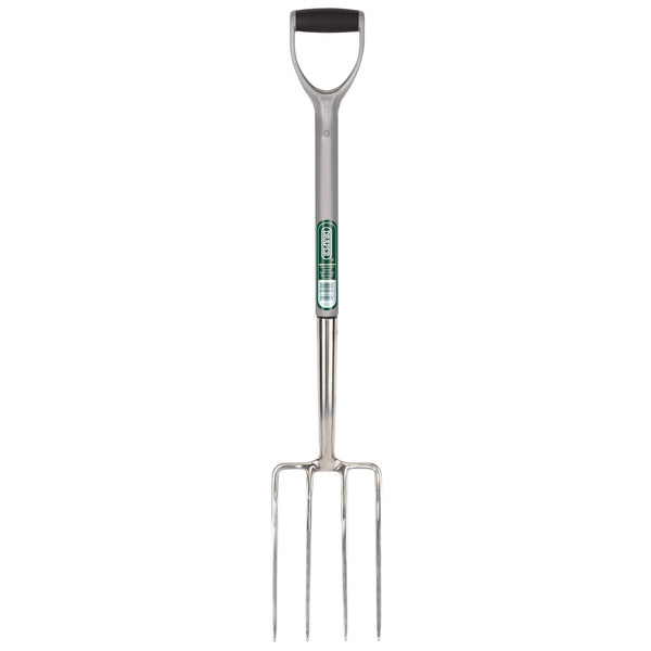 Draper 83755 Stainless Steel Garden Fork with Soft Grip Handle