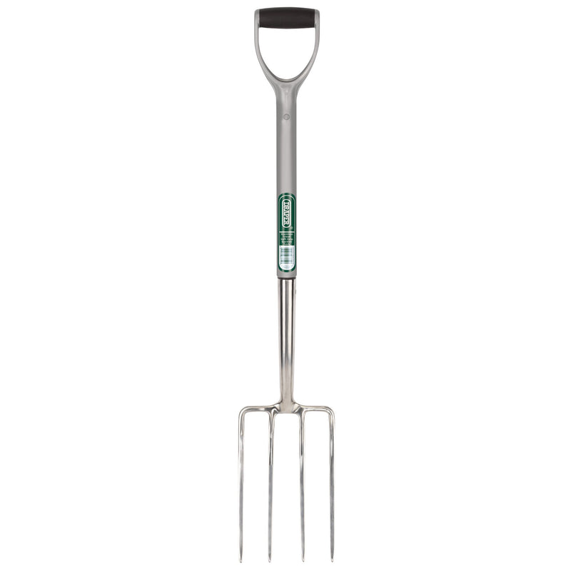 Draper 83755 Stainless Steel Garden Fork with Soft Grip Handle