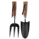 Draper 83776 Carbon Steel Heavy Duty Hand Fork and Trowel Set with Ash Handles (2 Piece)