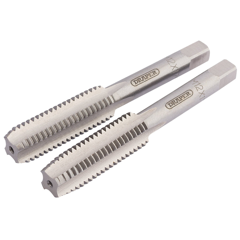 Draper 83802 Coarse Hand Taps Taper and Plug, 12mm