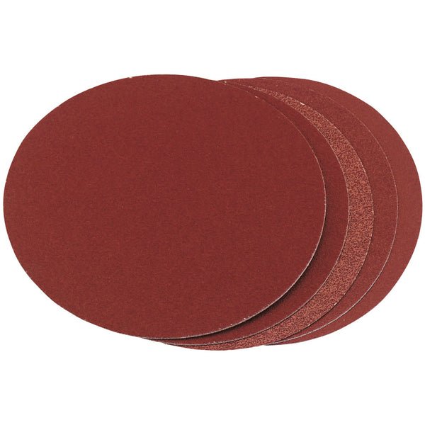 Draper 83860 Assorted Grit Aluminium Oxide Sanding Discs, 150mm (Pack of 5)