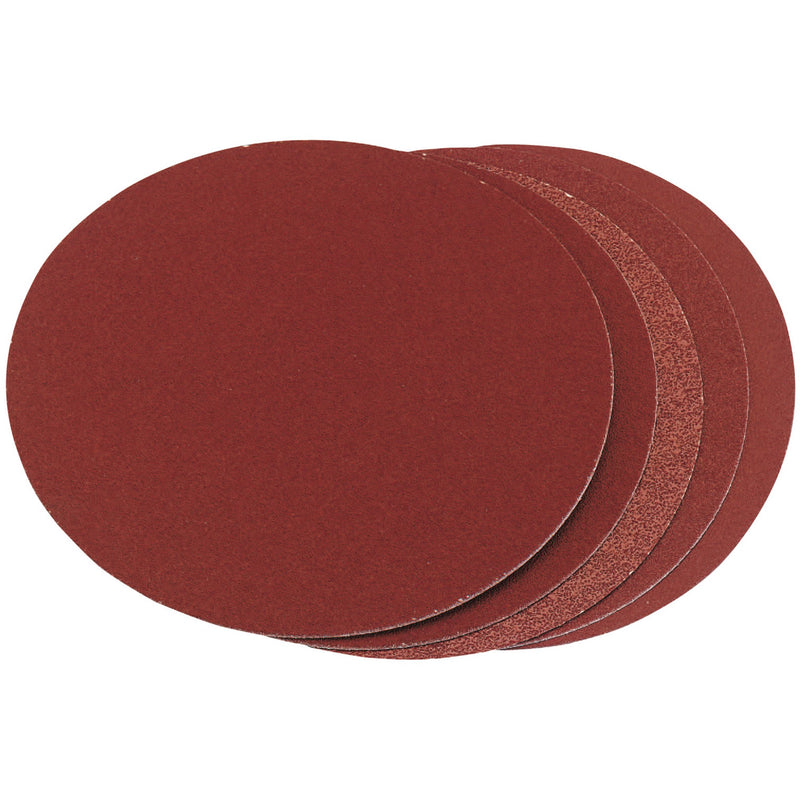 Draper 83860 Assorted Grit Aluminium Oxide Sanding Discs, 150mm (Pack of 5)