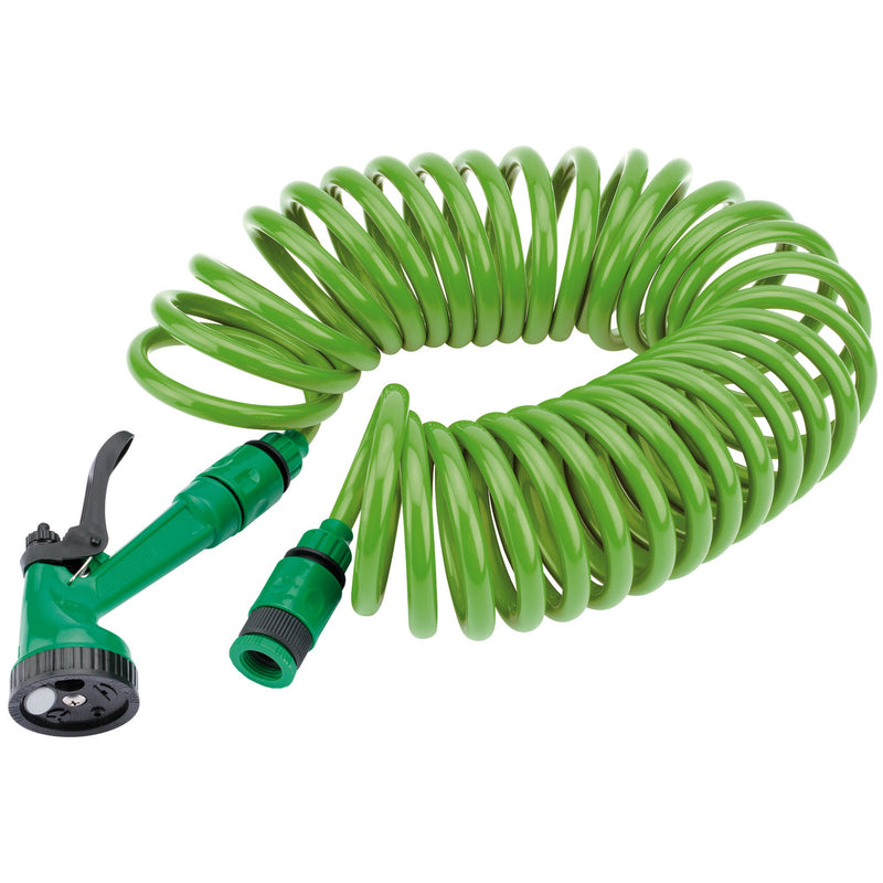 Draper 83984 Recoil Hose with Spray Gun and Tap Connector, 10m