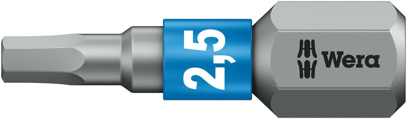 Wera 05056682001 840/1 BTZ bits, 2.5 x 25 mm