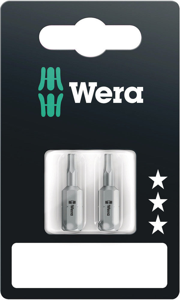 Wera 05073051001 840/1 Z bits SB, 2.5 x 25 mm, 2 pieces
