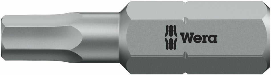 Wera 05056345001 840/1 Z Tamper-proof Hex-Plus BO bits, 5 x 25 mm