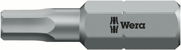 Wera 05056344001 840/1 Z Tamper-proof Hex-Plus BO bits, 4 x 25 mm