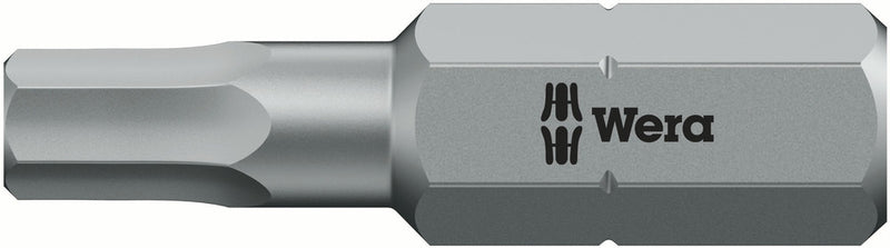 Wera 05056343001 840/1 Z Tamper-proof Hex-Plus BO bits, 3 x 25 mm