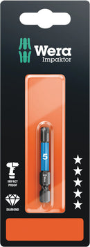 Wera 05073944001 840/4 IMP DC Impaktor bits SB, 4 x 50 mm