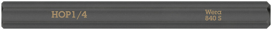 Wera 05018157001 840 S Hex-Plus bits for impact screwdrivers, 1/4" x 70 mm