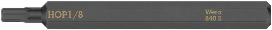 Wera 05018154001 840 S Hex-Plus bits for impact screwdrivers, 1/8" x 70 mm