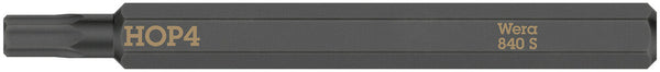 Wera 05018151001 840 S Hex-Plus bits for impact screwdrivers, 4 x 70 mm
