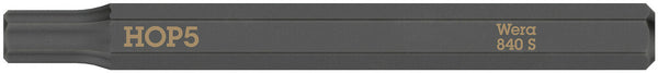 Wera 05018152001 840 S Hex-Plus bits for impact screwdrivers, 5 x 70 mm