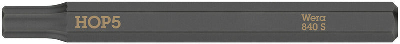 Wera 05018152001 840 S Hex-Plus bits for impact screwdrivers, 5 x 70 mm