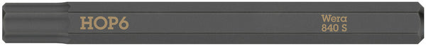 Wera 05018153001 840 S Hex-Plus bits for impact screwdrivers, 6 x 70 mm