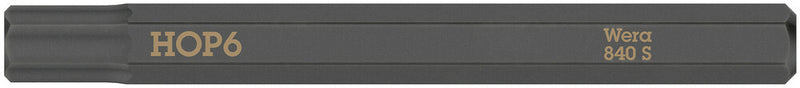 Wera 05018157001 840 S Hex-Plus bits for impact screwdrivers, 1/4" x 70 mm
