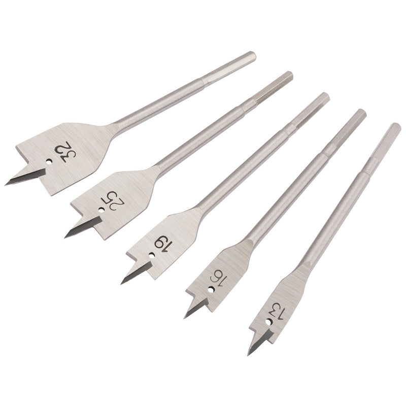 Draper 84451 Flat Wood Bit Set, 13 - 32mm (5 Piece)