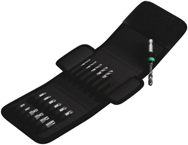 Wera 05104652001 848/851/867/19 Metal Twist Drill Bits and Bits Set, 19 pieces