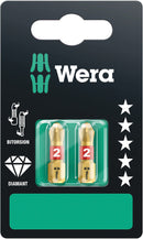 Wera 05073335001 851/1 BDC SB bits, PH 2 x 25 mm, 2 pieces