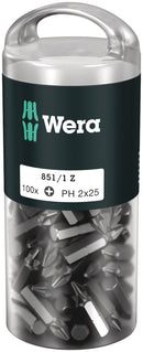 Wera 05072441001 851/1 Z DIY 100 bits, PH 2 x 25 mm, 100 pieces