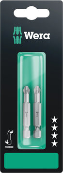 Wera 05134381001 851/4 TZ SB bits, PH 2 x 50 mm, 2 pieces