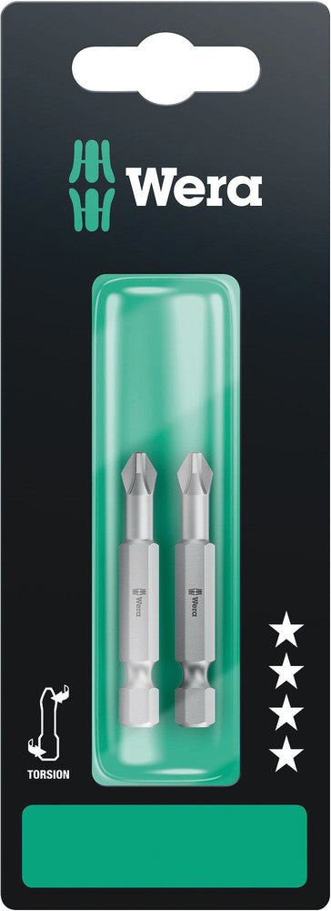 Wera 05134382001 851/4 TZ SB bits, PH 3 x 50 mm, 2 pieces