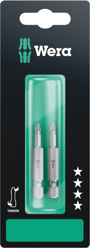 Wera 05134380001 851/4 TZ SB bits, PH 1 x 50 mm, 2 pieces