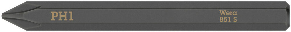 Wera 05018160001 851 S Phillips bits for impact screwdrivers, PH 1 x 70 mm