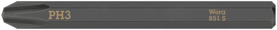 Wera 05018162001 851 S Phillips bits for impact screwdrivers, PH 3 x 70 mm