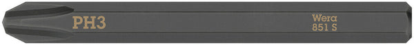 Wera 05018162001 851 S Phillips bits for impact screwdrivers, PH 3 x 70 mm