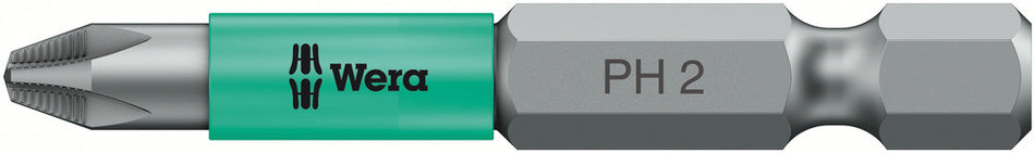 Wera 05323780001 853/4 ACR SL bits with sleeve, magnetized, PH 2 x 50 mm