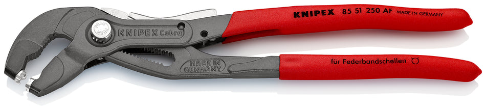 KNIPEX 85 51 250 AF Spring Hose Clamp Pliers with locking de