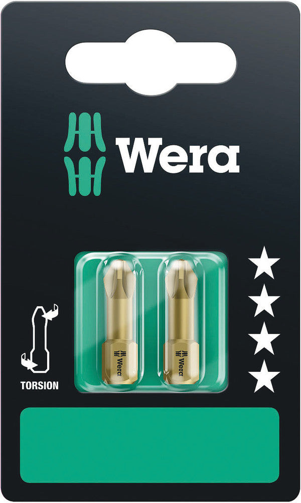 Wera 05073371001 855/1 TH SB bits, PZ 2 x 25 mm, 2 pieces