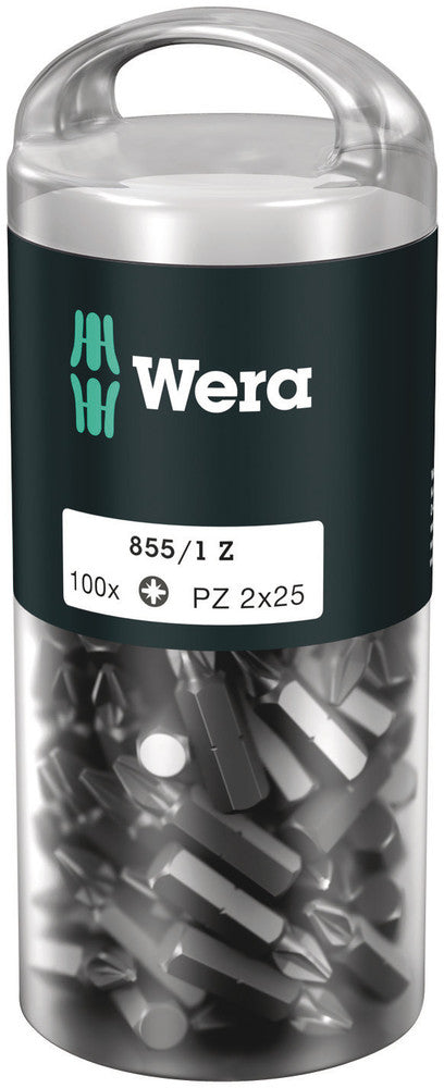 Wera 05072443001 855/1 Z DIY 100 bits, PZ 1 x 25 mm, 100 pieces