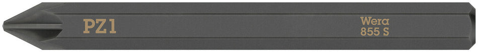 Wera 05018163001 855 S Pozidriv bits for impact screwdrivers, PZ 1 x 70 mm
