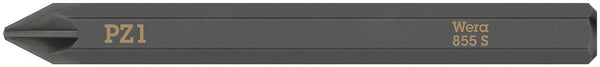 Wera 05018163001 855 S Pozidriv bits for impact screwdrivers, PZ 1 x 70 mm
