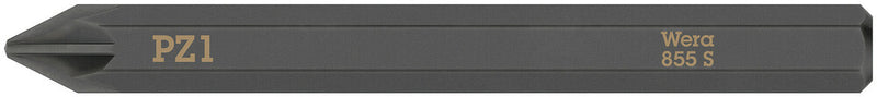 Wera 05018163001 855 S Pozidriv bits for impact screwdrivers, PZ 1 x 70 mm
