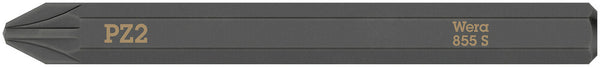 Wera 05018164001 855 S Pozidriv bits for impact screwdrivers, PZ 2 x 70 mm