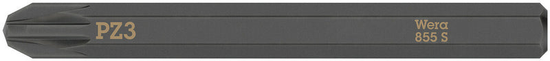 Wera 05018165001 855 S Pozidriv bits for impact screwdrivers, PZ 3 x 70 mm