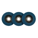 Draper 85724 Zirconium Oxide Flap Discs, 115 x 22.23mm, 60 Grit (Pack of 10)
