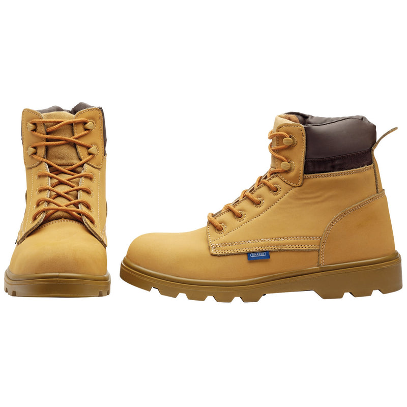 Draper 85971 Nubuck Style Safety Boots, Size 12, S1 P SRC