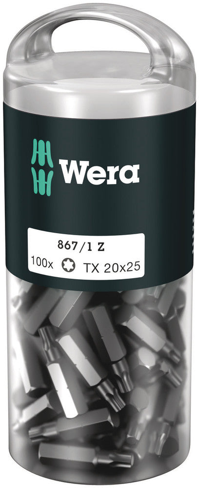 Wera 05072451001 867/1 TORXÃ‚Â® DIY 100, TX 30 x 25 mm, 100 pieces