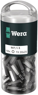 Wera 05072449001 867/1 TORXÃ‚Â® DIY 100, TX 25 x 25 mm, 100 pieces