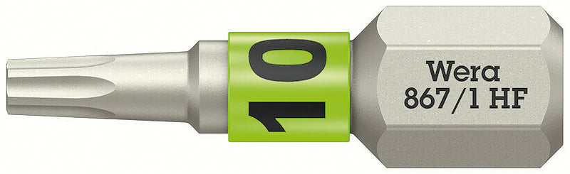 Wera 05066140001 867/1 TORXÃ‚Â® HF Bits with holding function, TX 10 x 25 mm
