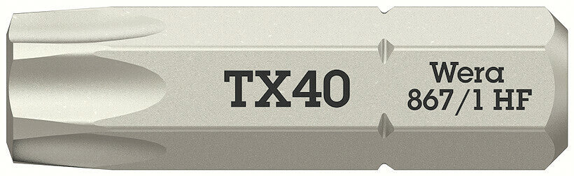 Wera 05066145001 867/1 TORX HF Bits with holding function, TX 40 x 25 mm